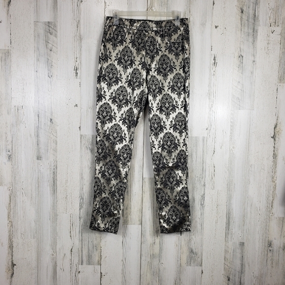 Altard state black & gold jeggings size medium - Picture 1 of 10